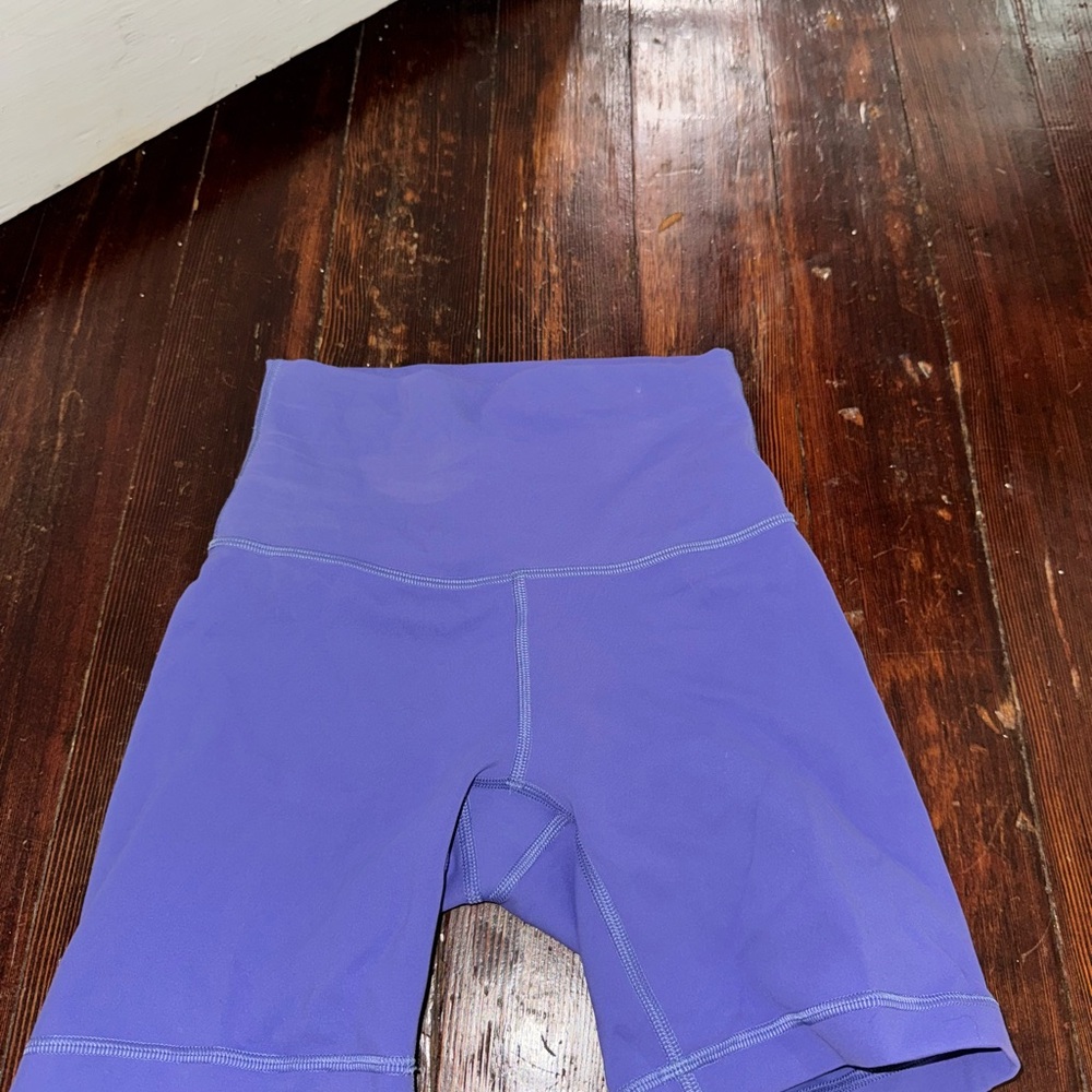 Lululemon Women's Purple wonderunder biker Shorts